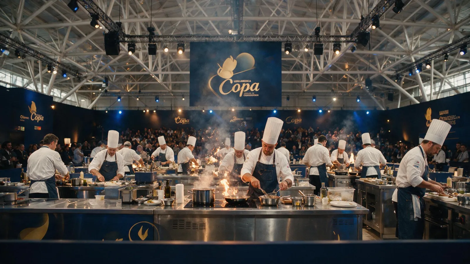 Arena da competição gastronômica da Copa Entre Nós