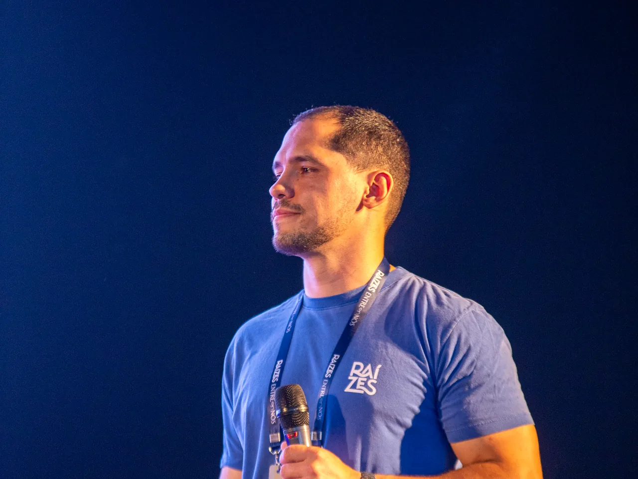 Palestra no palco principal