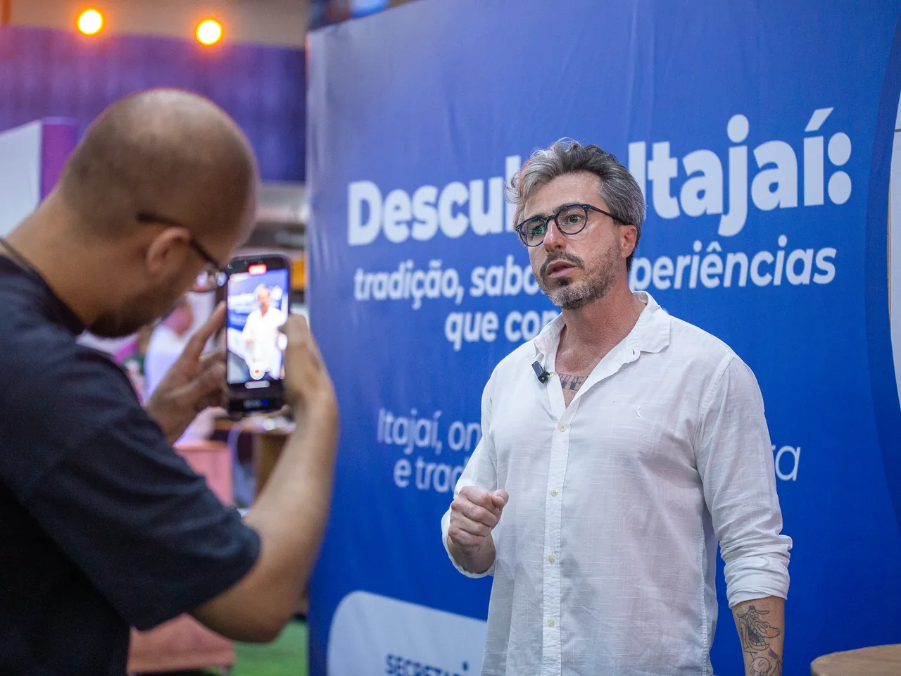 Entrevista durante o congresso