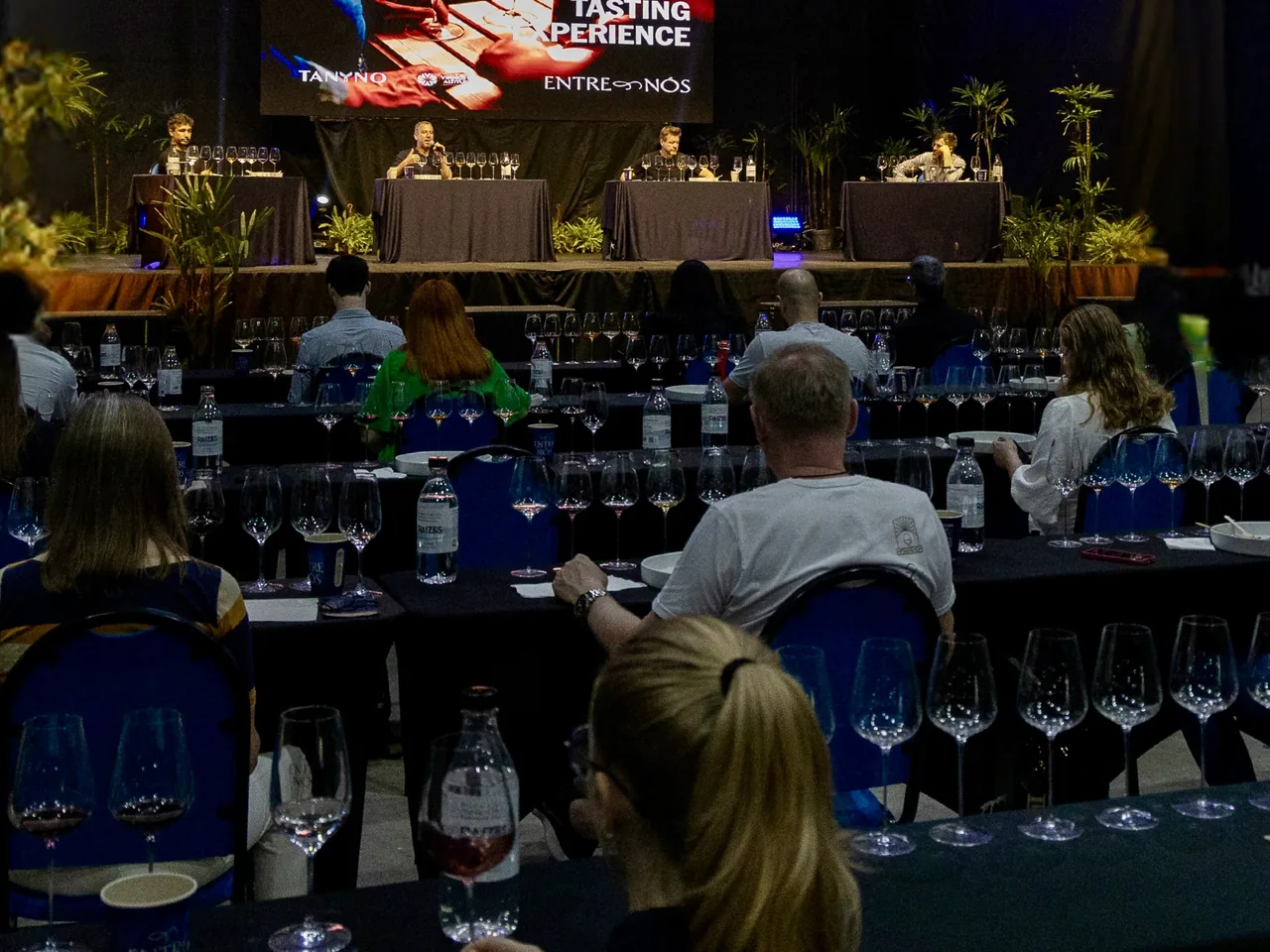 Salão montado para o Wine Tasting