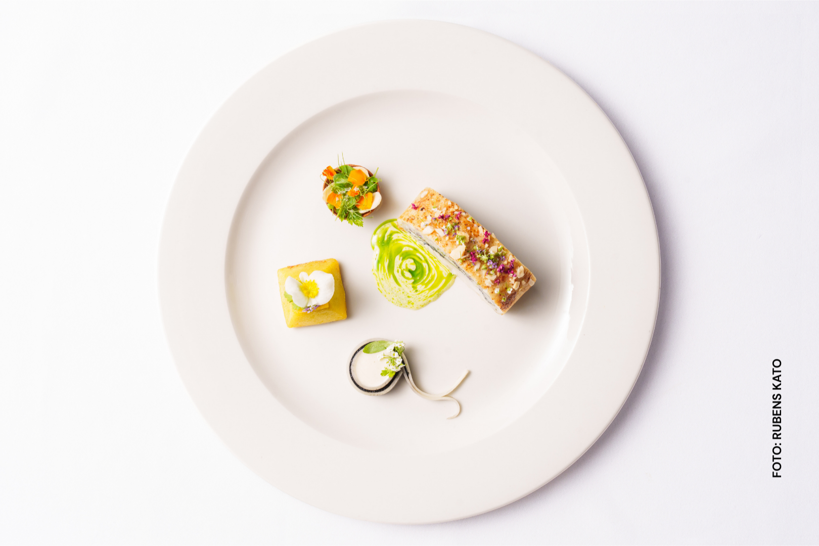 Prato apresentado  por Vinícius Pires na etapa nacional do Bocuse D'or Brasil 2026